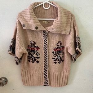 Twenty one- Medium button down short sleeve sweater